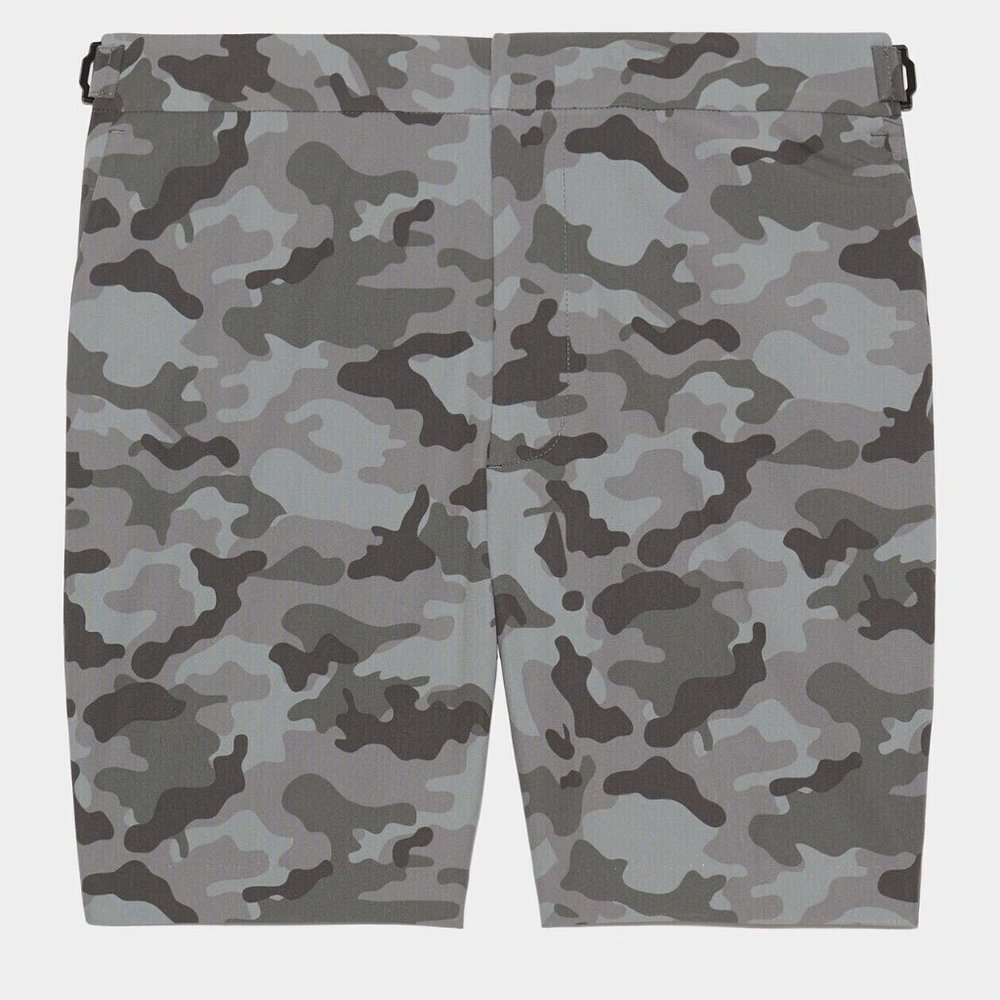 NWT G/Fore Men's Gray Camo Tech Tab 4-Way Stretch Performance Golf Shorts